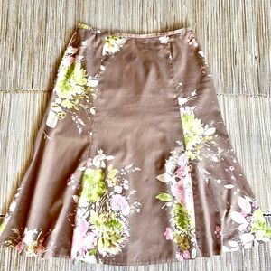 Liz Claiborne Beautiful 5 panel Cotton Skirt sz 8